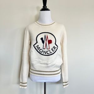 Moncler logo embroidery sweater